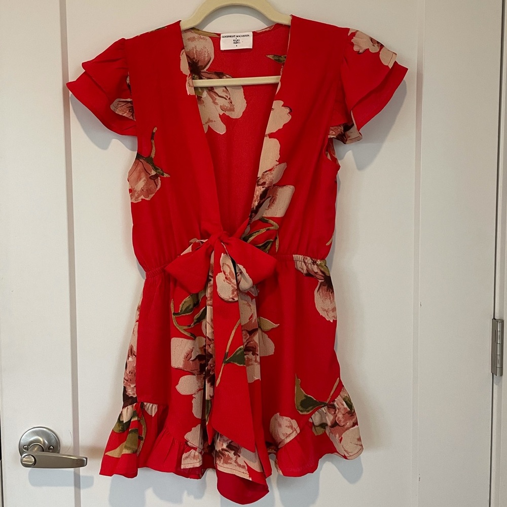SHOW ME YOUR MUMU FLORAL ROMPER